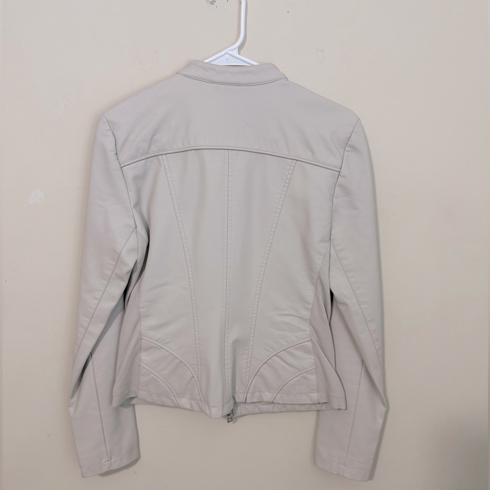 Guess Band Collar Faux Leather Jacket - image 4